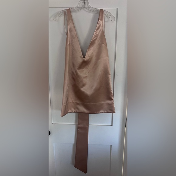 white christmas dresses Sandra Pleated Maxi Dress — Champagne Halter main image 0